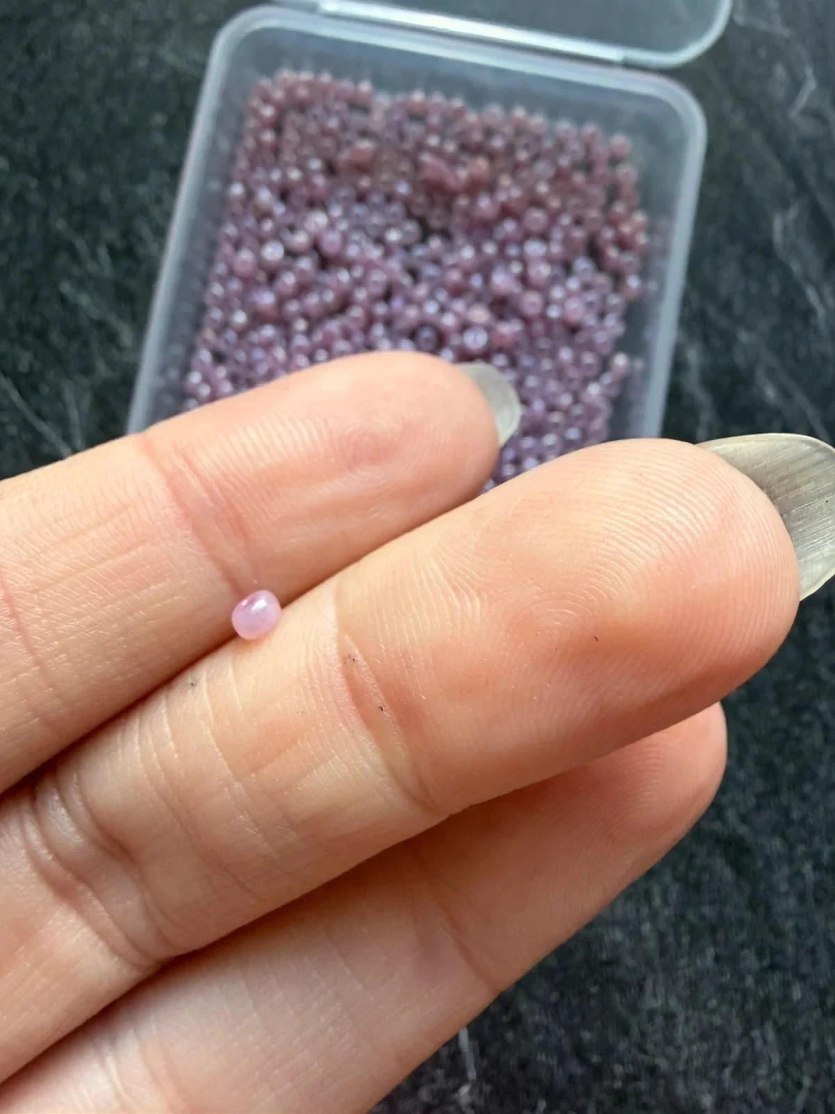 Perle de rocaille violine (lilas-rose) LCP21 – photo 3